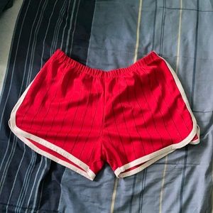 Red shorts